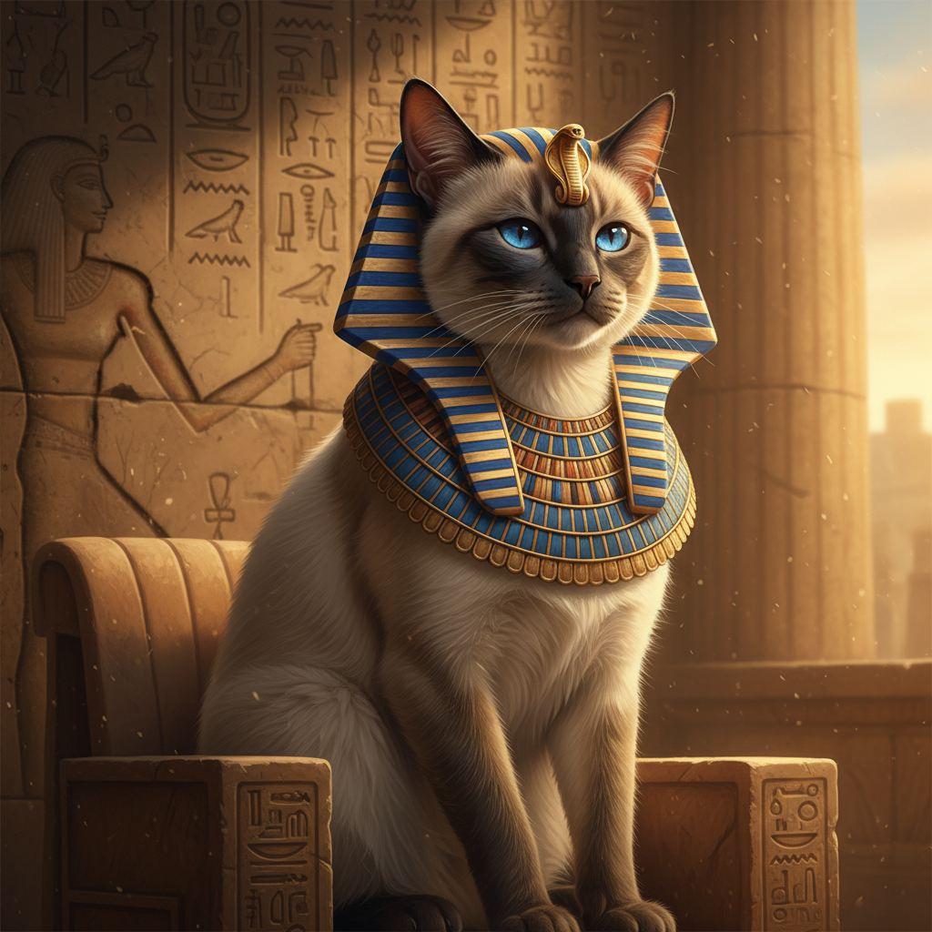 Memorial cat portrait concept 2