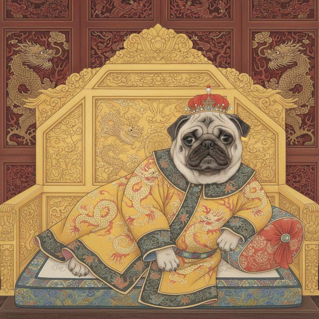 Viral dog portrait avatar concept 2