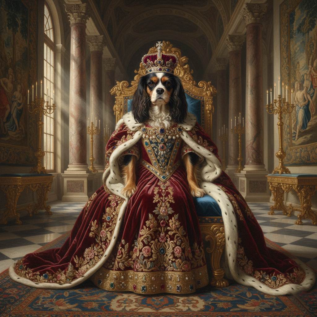 AI dog portraits example